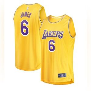 Fanatics Yellow and Purple Lakers Jersey